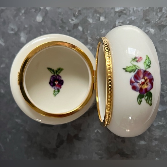 PartyLite Floral Ceramic Tinkle Box - Accent - Multicolour - Picture 6 of 7